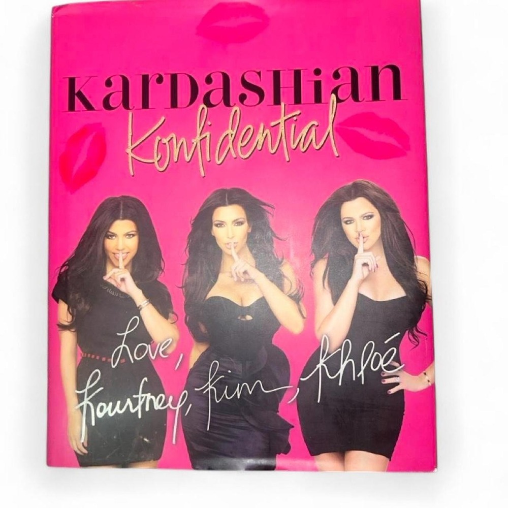 Hardcover copy of Kardashian Konfidential by Kim, Kourtney, and Khloé Kardashian